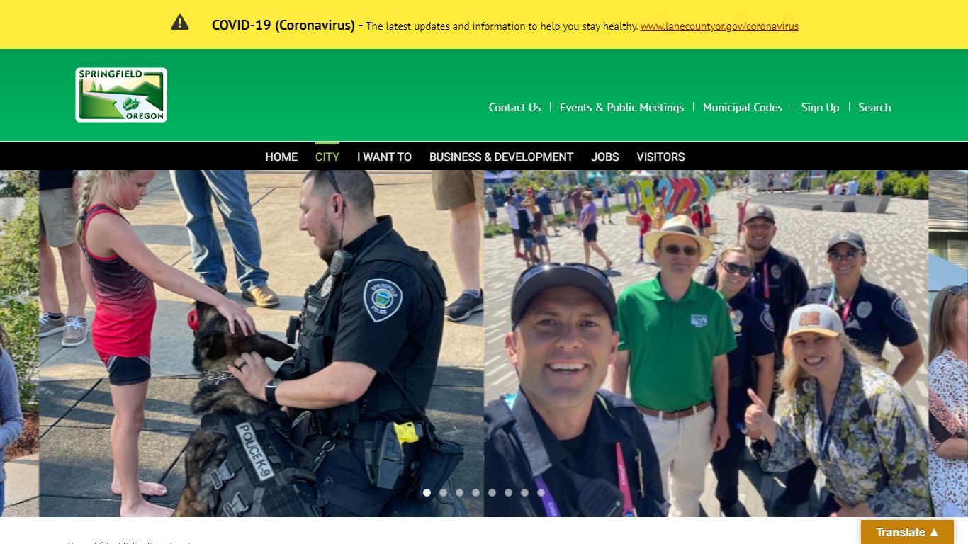 Police Department - City of Springfield Oregon