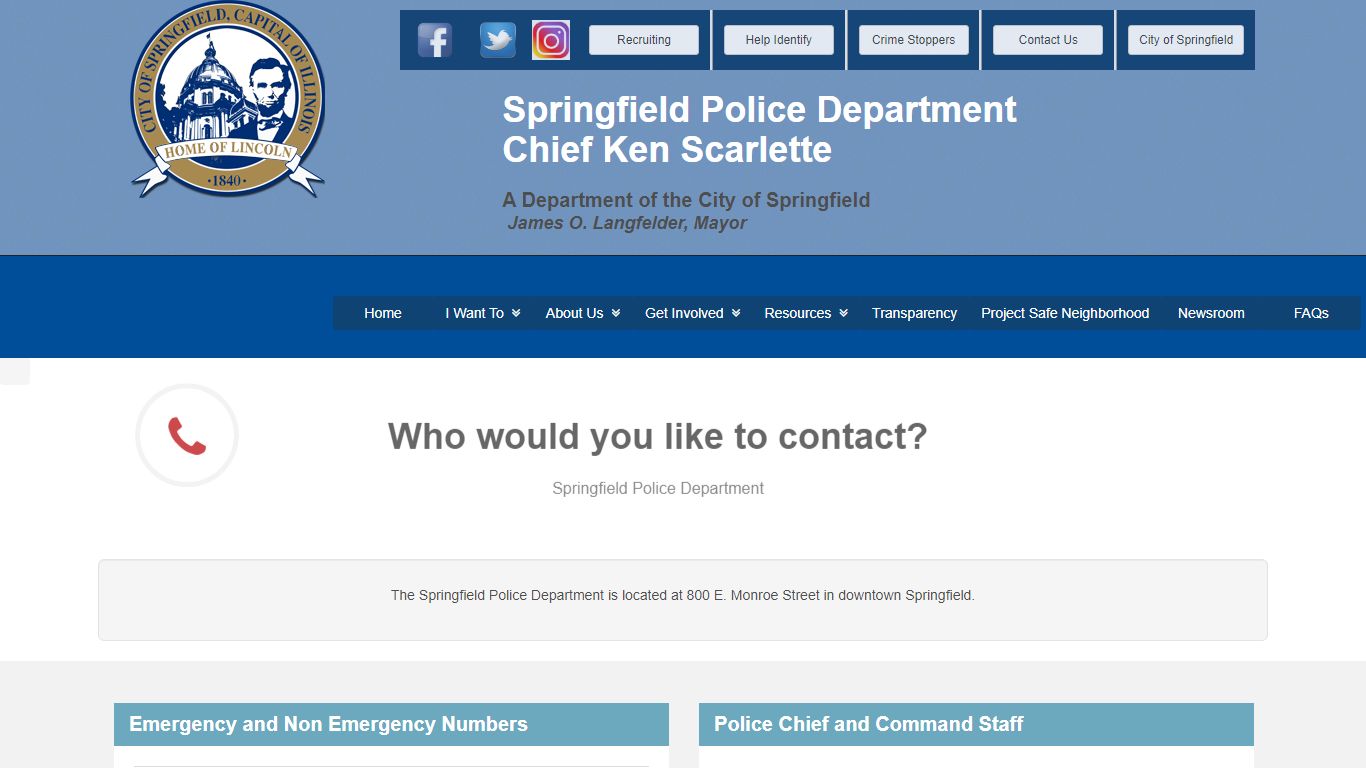 Springfield Police Department